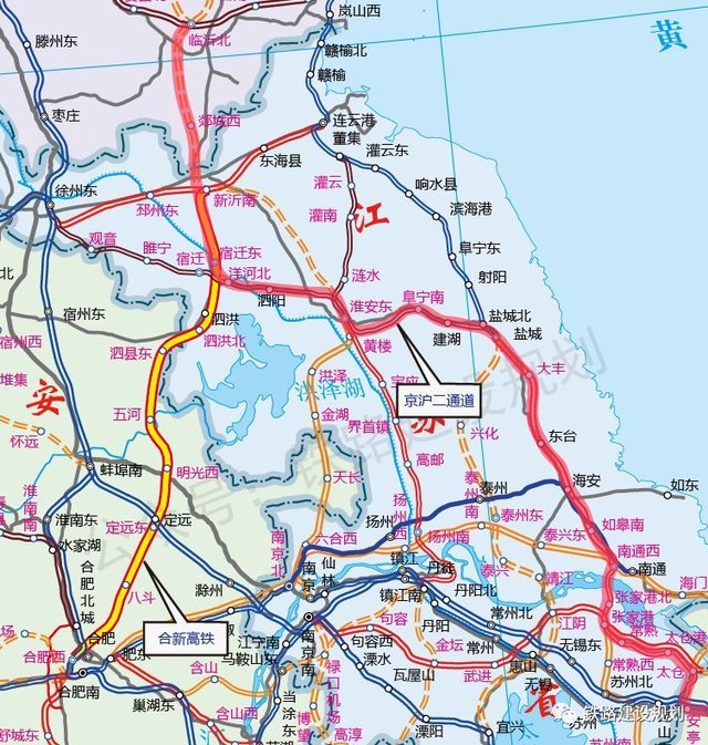 与原规划方案相比,主要变化在于泗洪高铁站取消了与宿淮铁路的并站