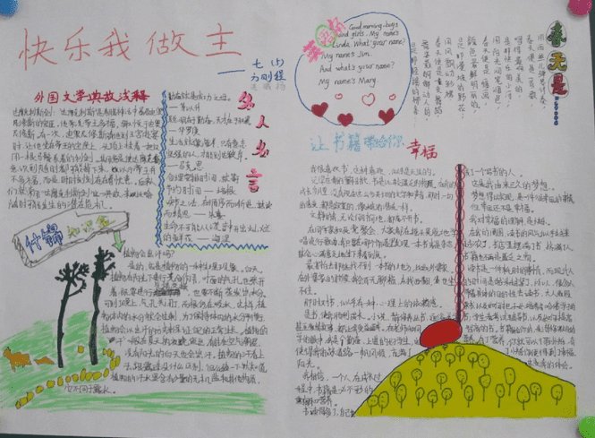 关于暑假见闻的手抄报图(2)
