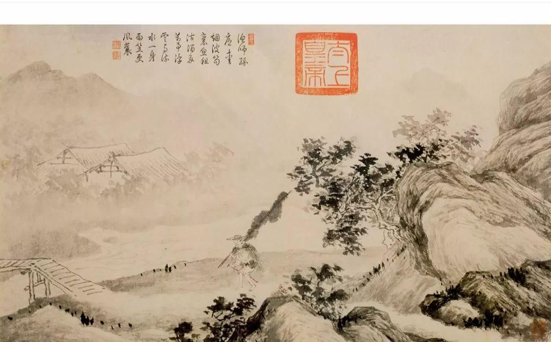 唐寅山水画的艺术成就,一方面在于打破门户之见,对南北画派,南宋院