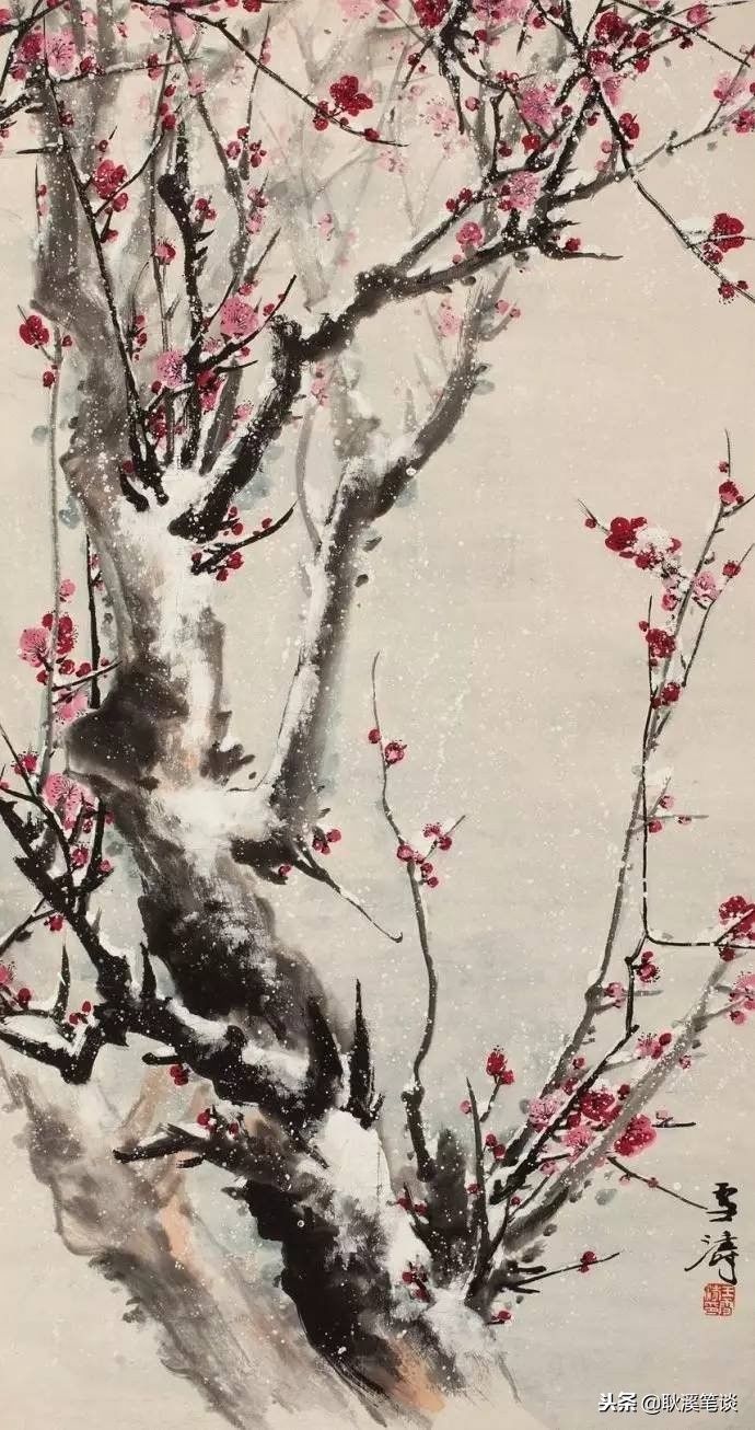 [转载]梅花遇见诗词:林逋,唐寅,陆游,曹雪芹,王安石,王冕,卢梅坡