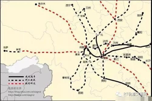 十三五国家高铁规划图