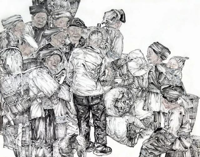 中国美术家协会会员,胡爱玲人物画作品欣赏