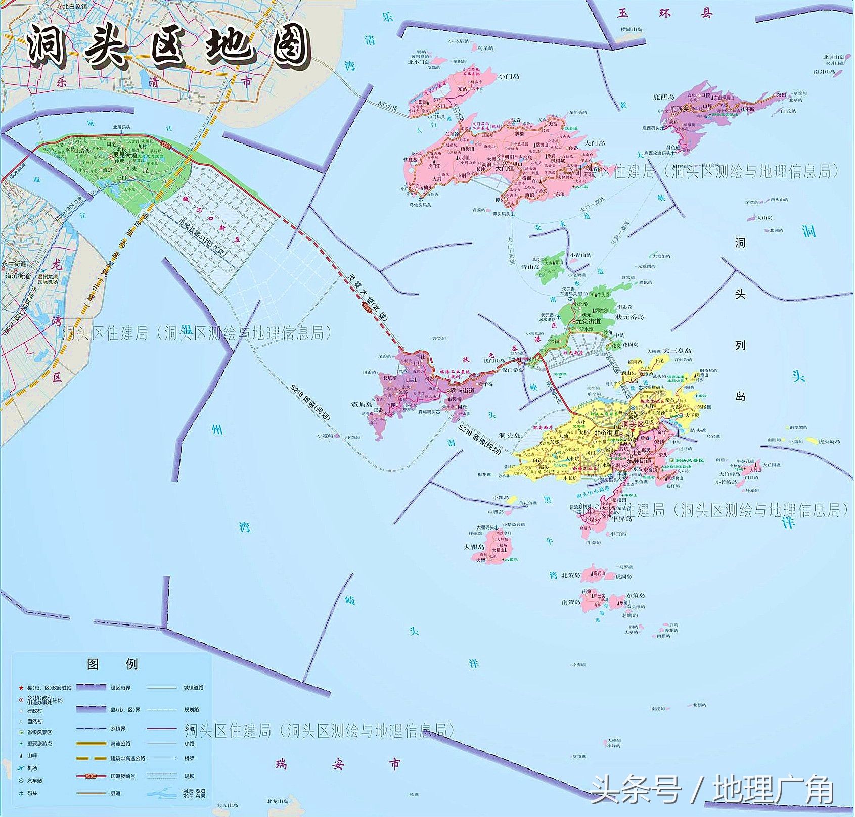 温州市行政区域划分地图