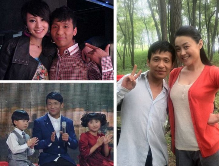 宋小宝一家机场照片,素颜娇妻水嫩气质佳,儿子搞怪女儿甜美乖巧
