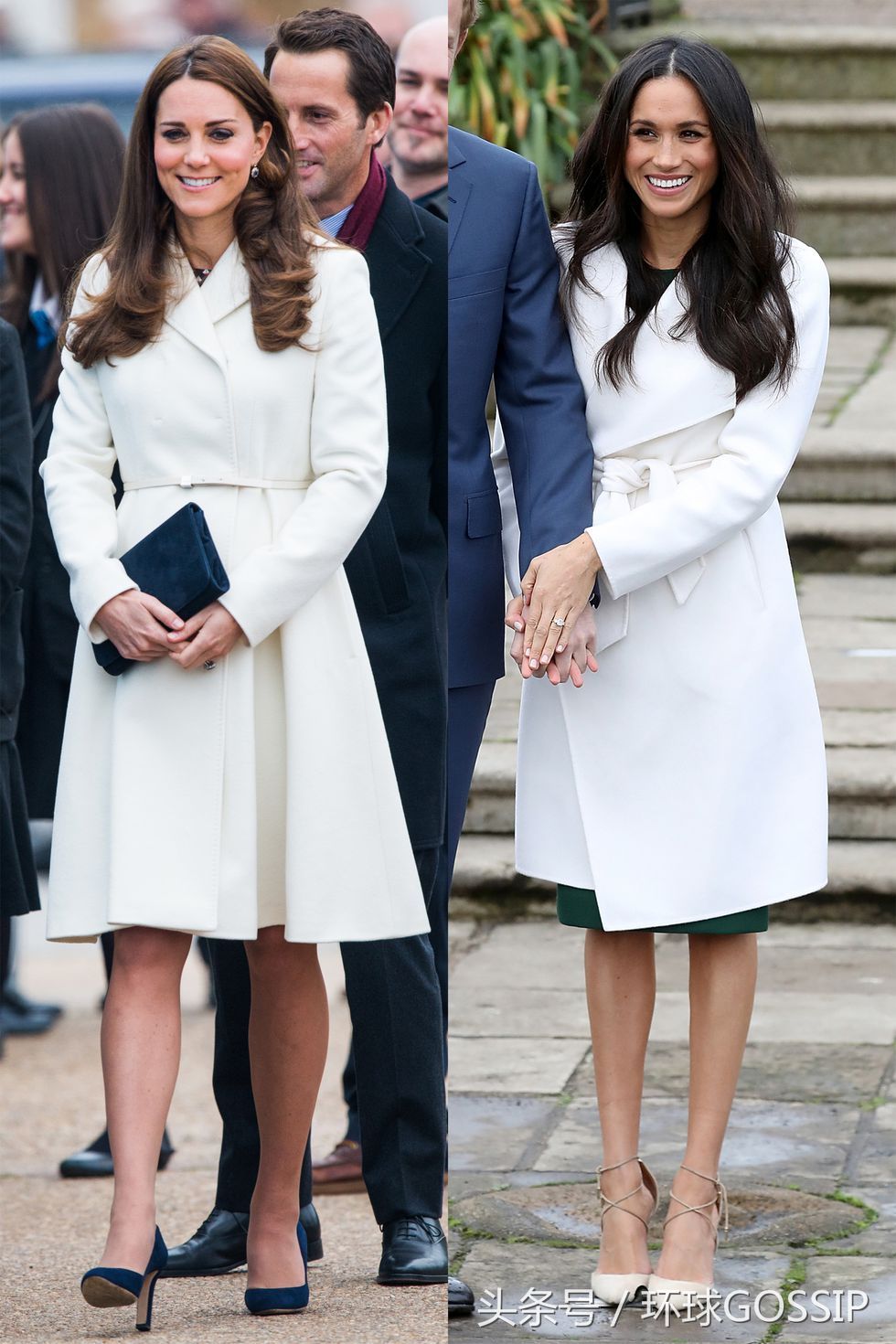 梅根和凯特王妃"疑似撞衫"很多次,果然是英国王室好姐妹(二)时尚