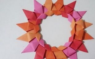 单页折纸大全 图解法_       : 展开全部 折纸——百合花