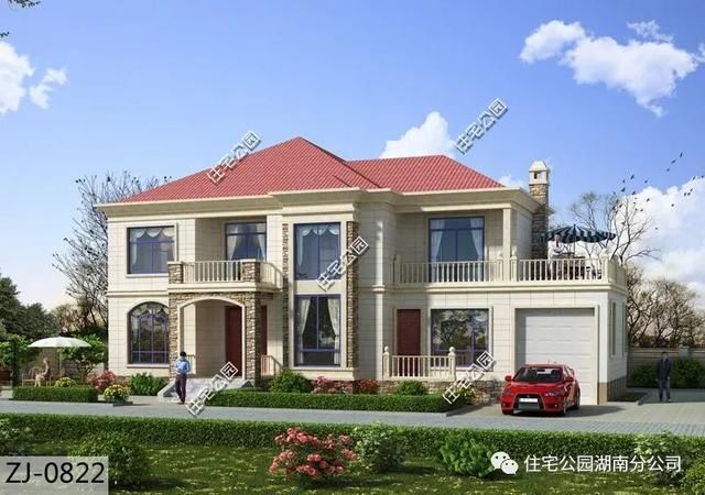 农村建经典当然要双别墅,1218米别墅欧式看完想回家扒厨房俯视图和的侧视图图片