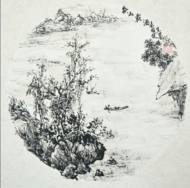 苍润焦墨山水画,苍松古韵,大美仙境,古建筑与城市风景画等,还有竖幅