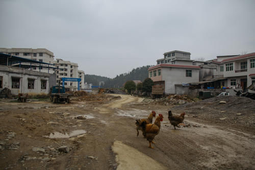 正在建设的阿拉营镇易地搬迁安置小区.