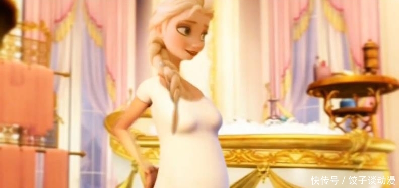 迪士尼公主:冰雪女王艾莎的"爱情故事",还和杰克有了孩子?
