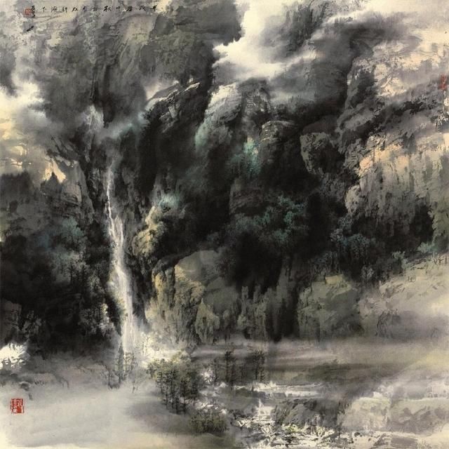 大图模式 大图模式 何百里曾说:"中国山水画的发展,应始终不离传统