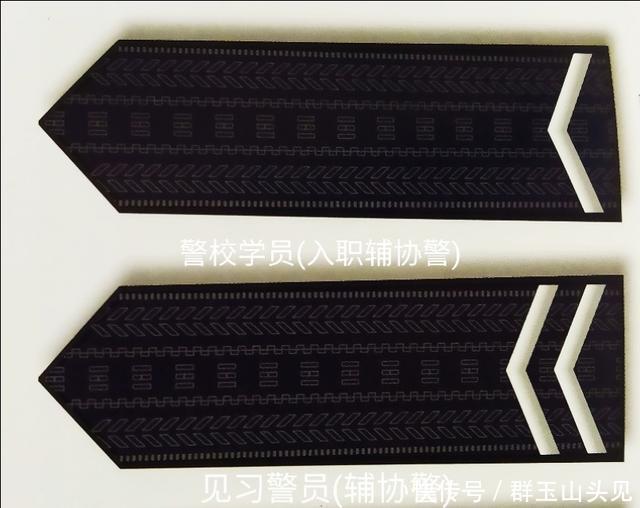 六没有警衔标志的肩章 见习警员,警校学员(辅,协警也佩戴)