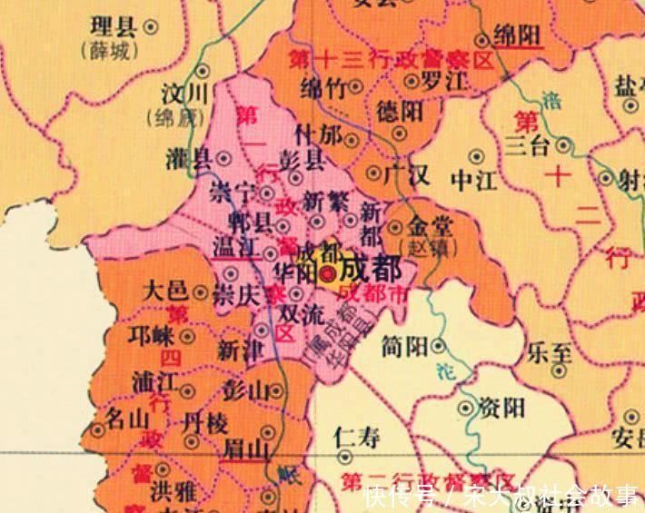 最新成都市行政区划图