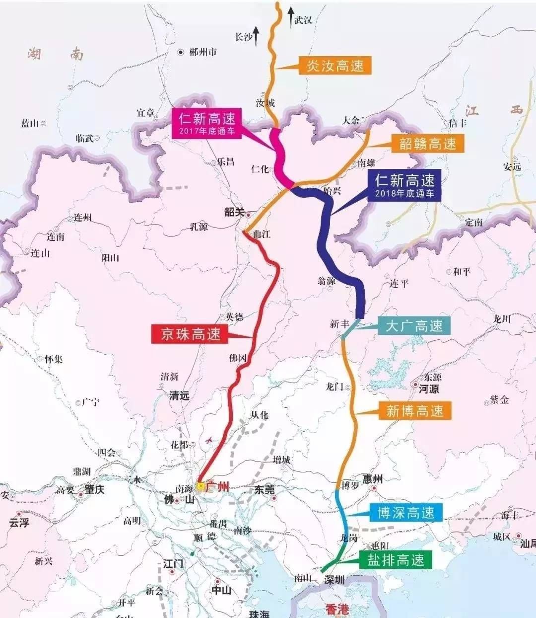 武深高速2018年底将建成通车,韶新高速已动工建设,交通优势突显.