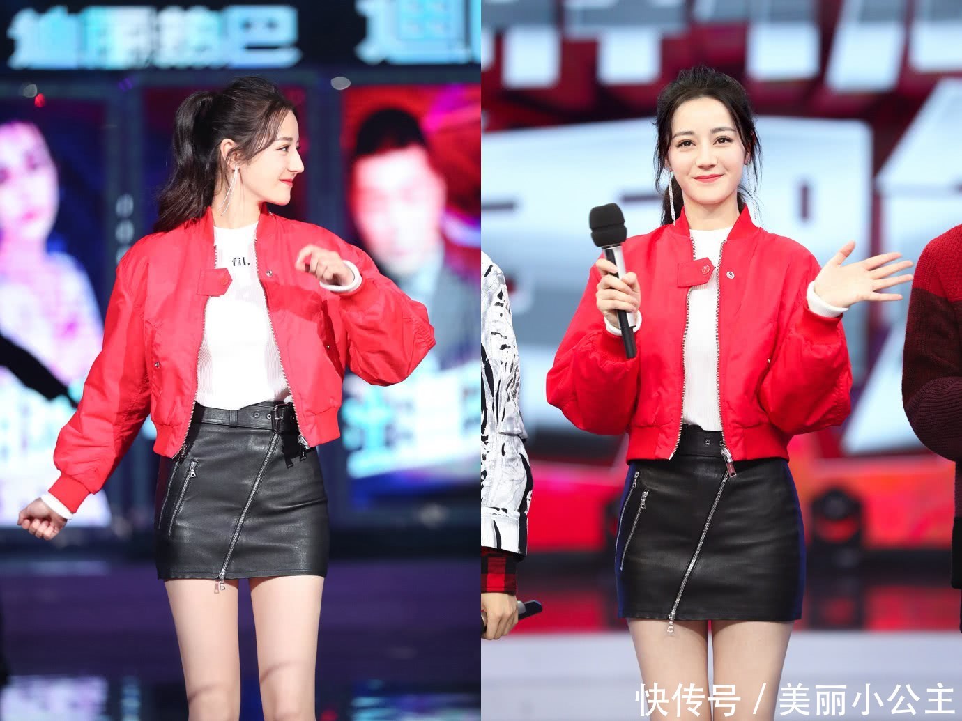 迪丽热巴腿也太细了！这么小的短裤也穿不满，该谁看了都羡慕！