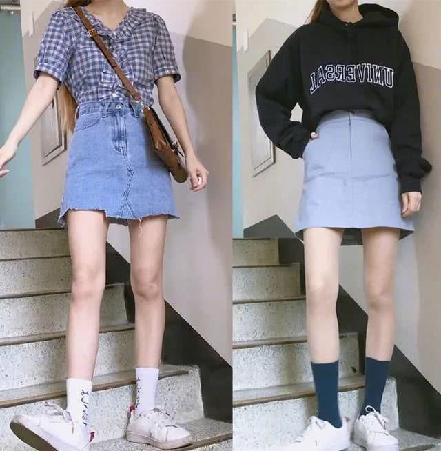 少女■青春不打烊,穿美美的短裙,做甜甜的少女,显瘦显高显腿长