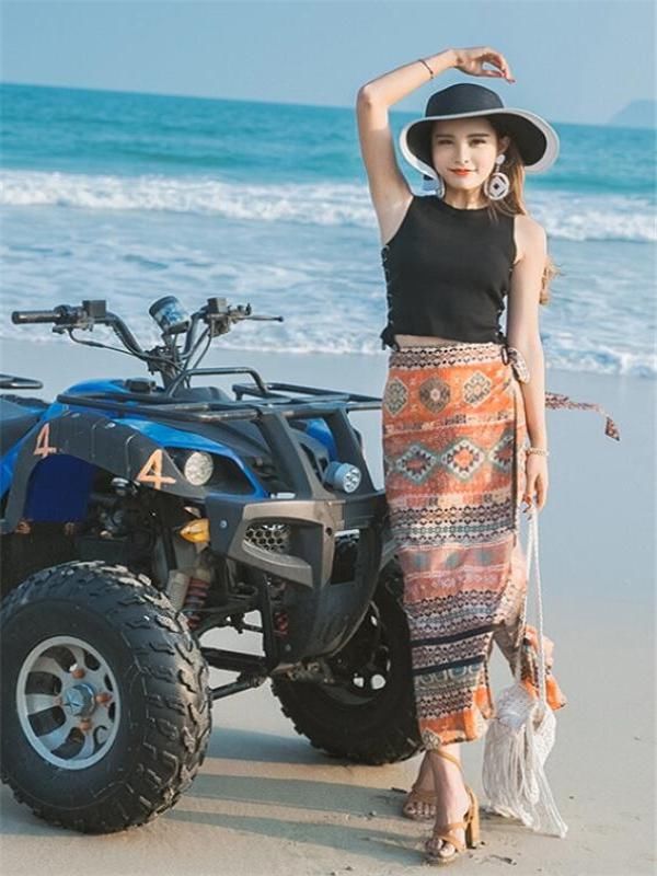 图1春光无限，图2浮想联翩，图8玉腿修长，激情沙滩等你来！