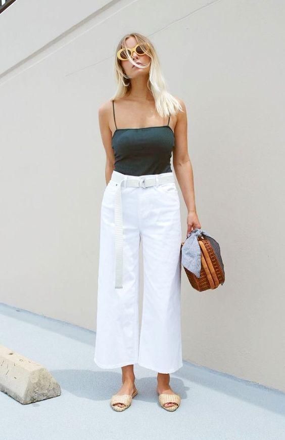 倪妮的这3条阔腿裤我可以穿一夏天，太好看!!