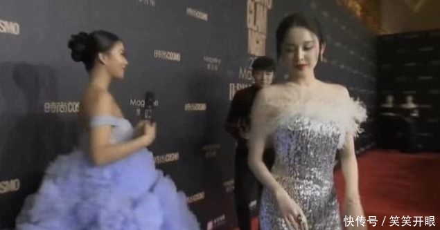 红毯@baby纤瘦美丽，沈月成“快乐源泉”，红毯无修图：热巴丰盈壮实