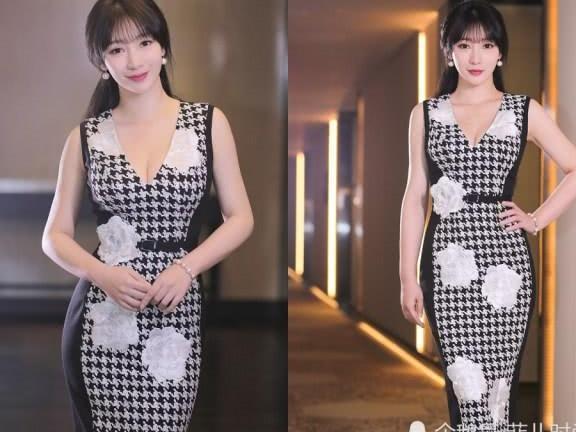 柳岩紧出了名！穿深V包臀裙现身，网友直呼：这身材简直在拉仇恨