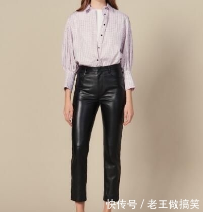  「皮裤」皮裤搭配什么款式上衣好看 不会穿太显胖了图片