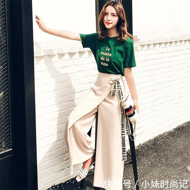  件套：30岁左右女性别穿太幼稚的衣服，时尚气阔腿裤套装，美丽不尴尬