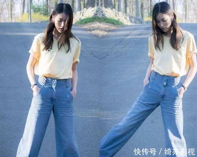 「以试一下」T恤叠穿或搭配不同款式的牛仔裤,都是春夏最nice穿搭CP!