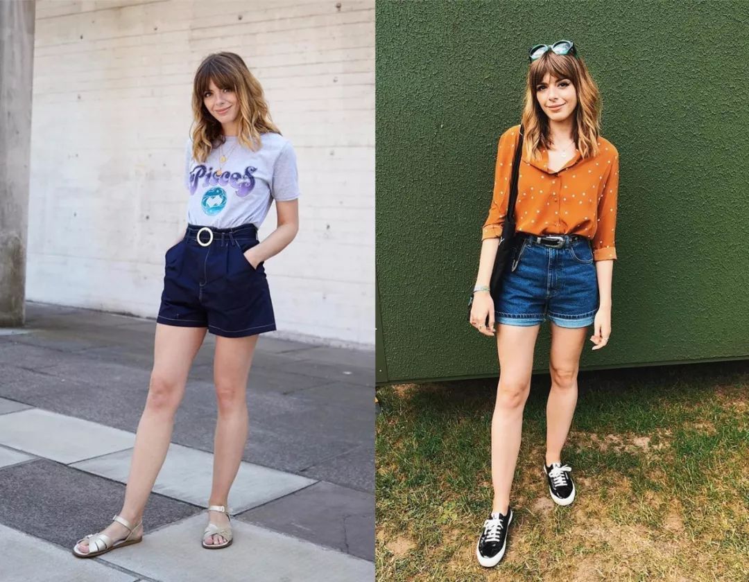 选对了才知道，牛仔短裤真的可以穿出长腿、小蛮腰！