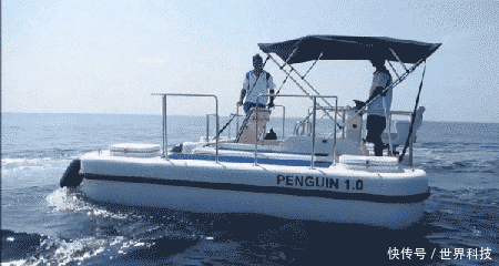 老外发明神奇的游艇，兜风潜水两不误，一半在水下一半在水上