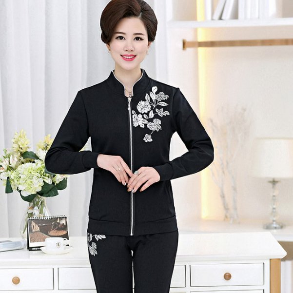 告别外套，多穿这样的妈妈套装，省时还省心