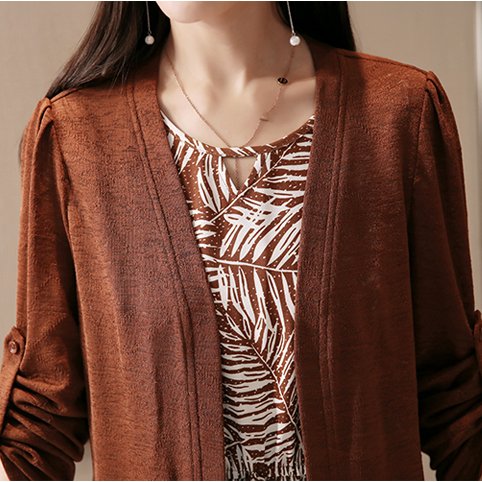 遇见“棉麻”薄秋裙，虽不华丽但舒适保暖，推荐60后穿，贼美