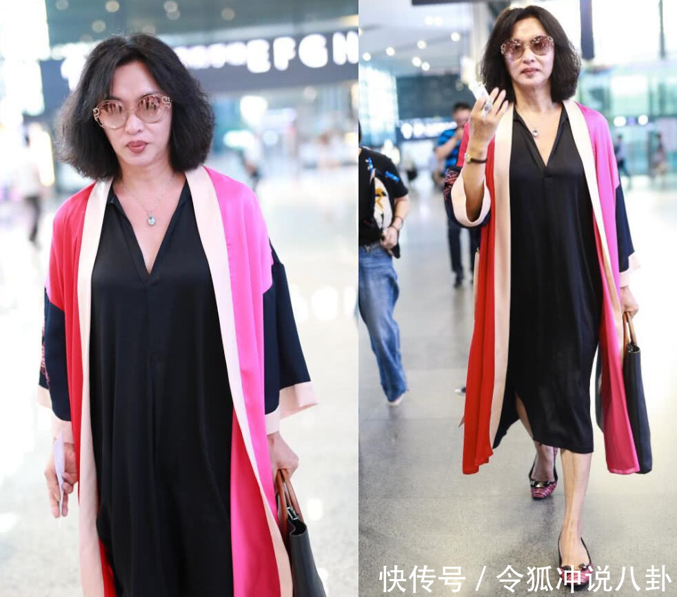 又见金星机场秀，脸部浮肿不见女人味，没有玻尿酸的脸也崩了！