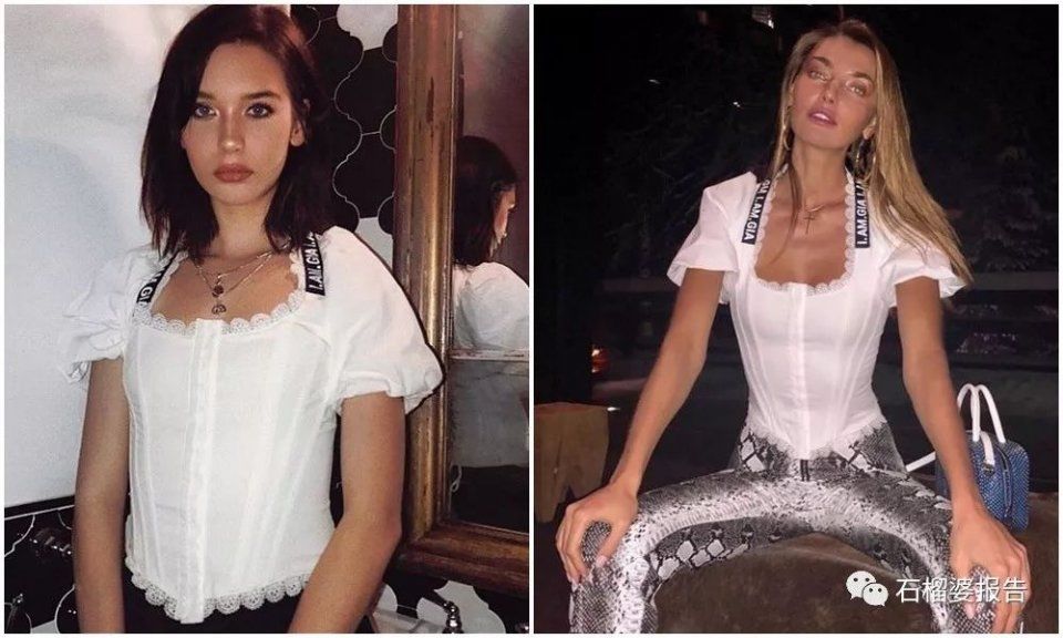 最近流行穿milkmaid上衣，甜美性感合二为一