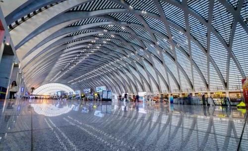  『山洞』航拍天津西站，始建于清宣统元年，半圆拱形如山洞