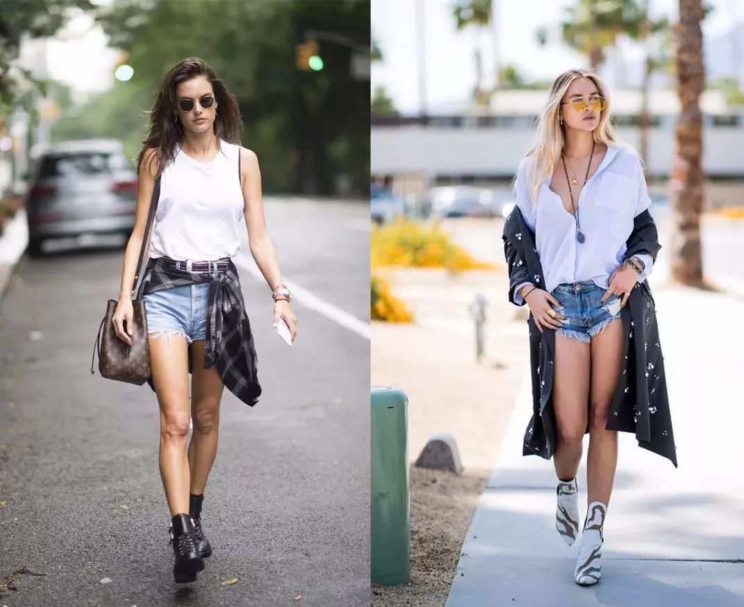 选对了才知道，牛仔短裤真的可以穿出长腿、小蛮腰！