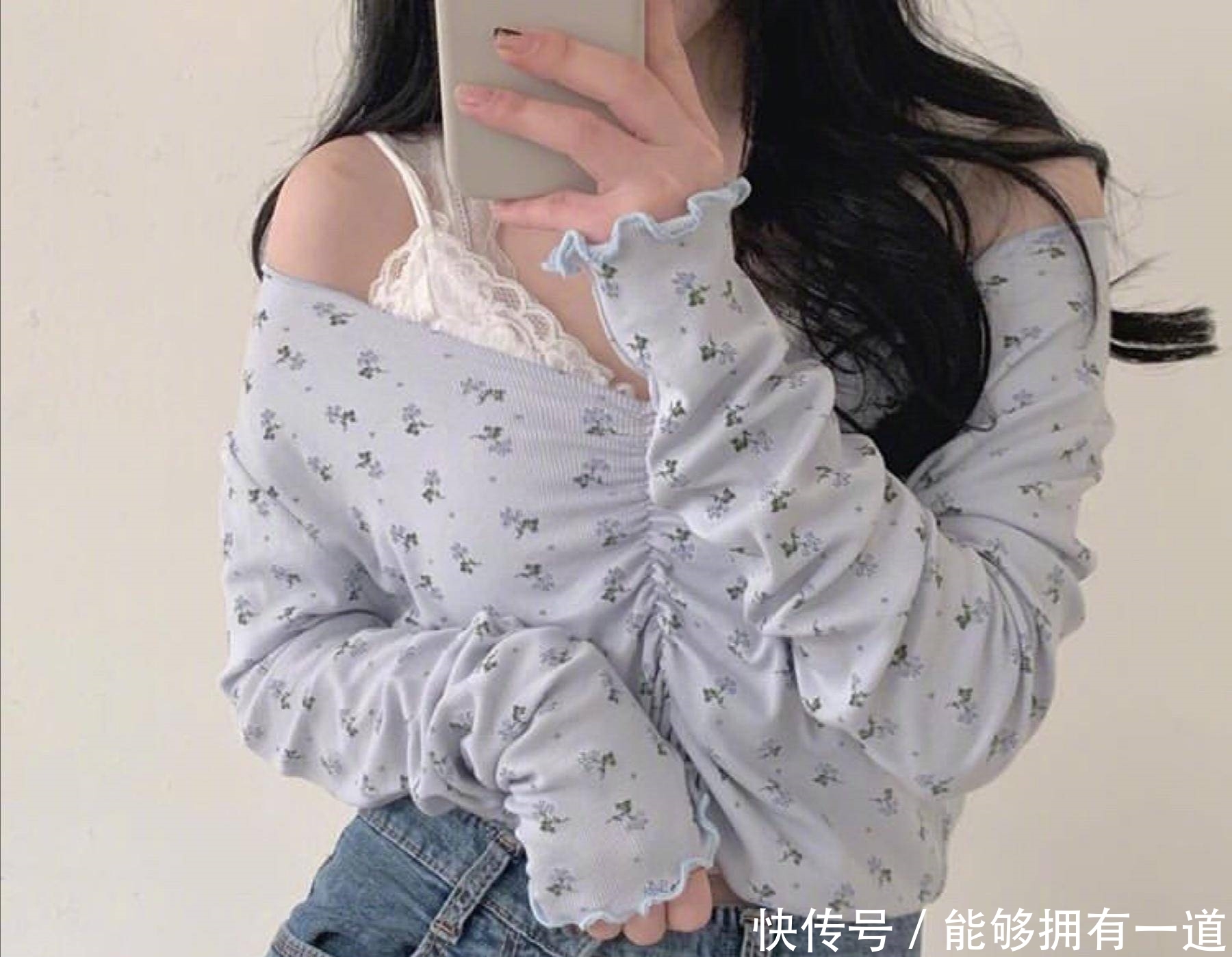 #碎花#甜美复古系少女穿搭,碎花上衣真的是太好看啦,不愧是今年最流行单品