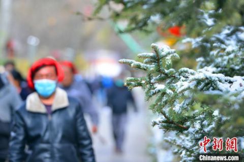  『拉萨』古城拉萨迎4月首场春雪