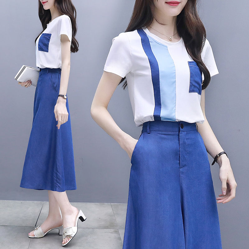 马上7号就立秋了，连衣裙靠边站，新版初秋套装来袭，迷人更显瘦