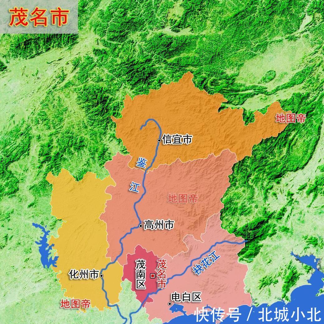  #地形图#22张地形图，快速了解广东省各地级市
