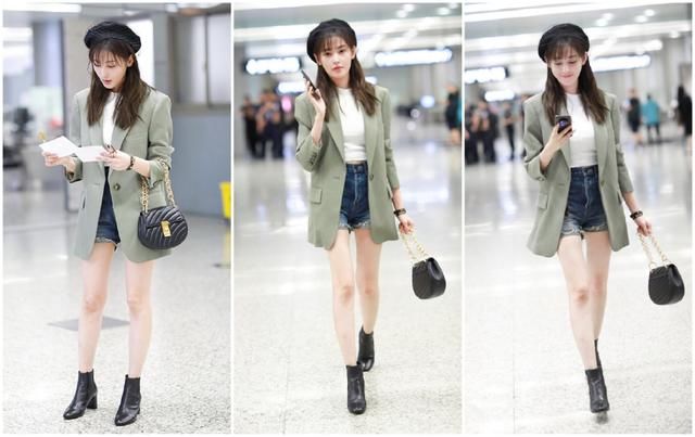 郁可唯穿西装还能清凉秀腿？纵观时尚圈里这样穿的还不止她一人