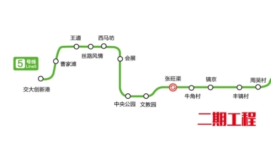 陕西西安明年开通新地铁！长45.37公里，加强4个地区之间的联系