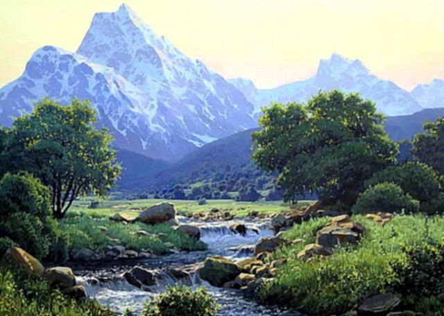 【醉在画中】俄罗斯画家米哈伊尔.费多罗夫风景油画