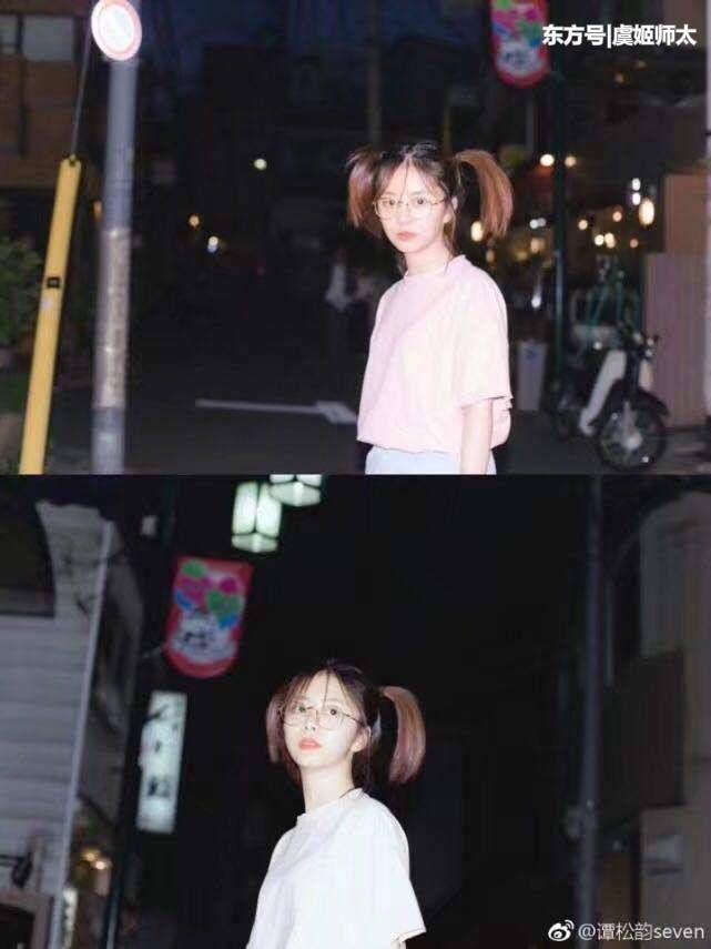 28岁的谭松韵没洗脸只涂口红就拍照, 真的是有颜任性啊