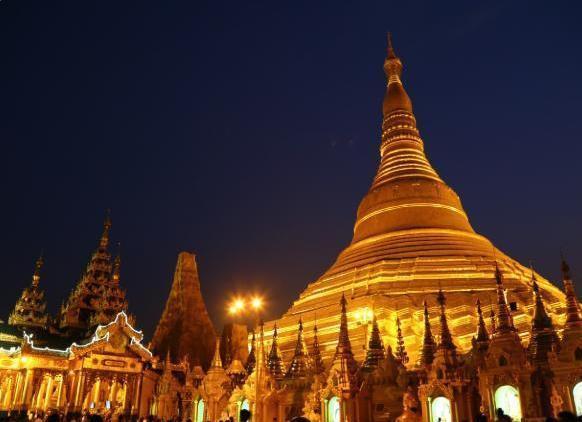 缅甸最“牛”金塔，耗费7000公斤黄金建造，可谓是真正的金碧辉煌
