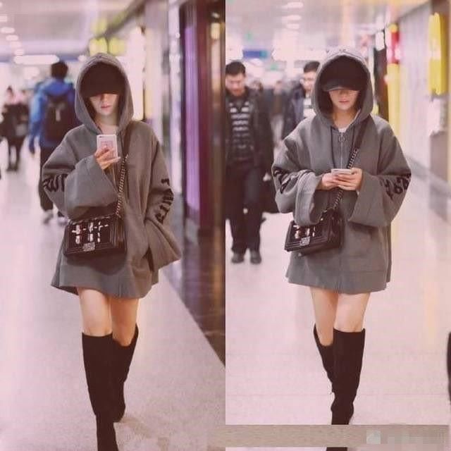 杨紫又调皮了,穿“男友卫衣”不说,手机壳上的字更吸睛!