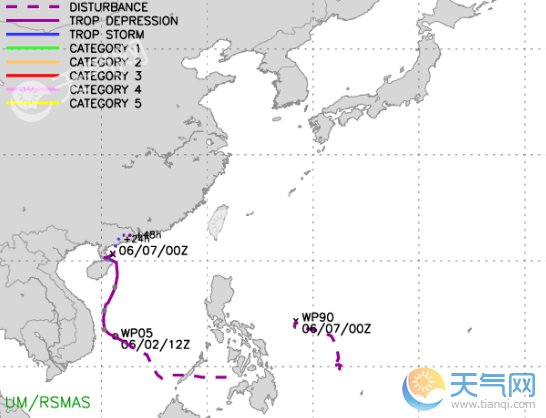 台风马力斯会与艾云尼相遇吗 2018年5号台风