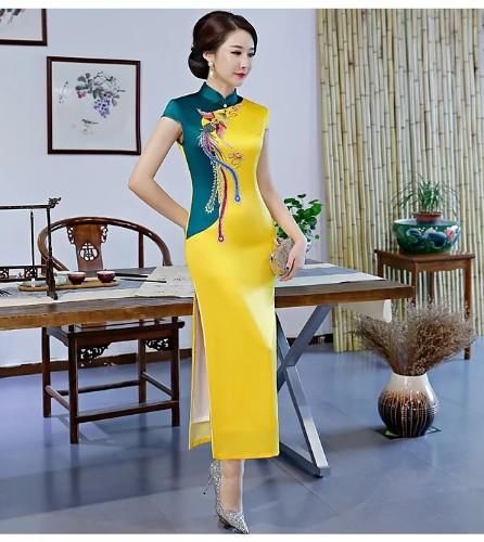 仿丝内衬旗袍裙，时尚美衣，精品女人必备！