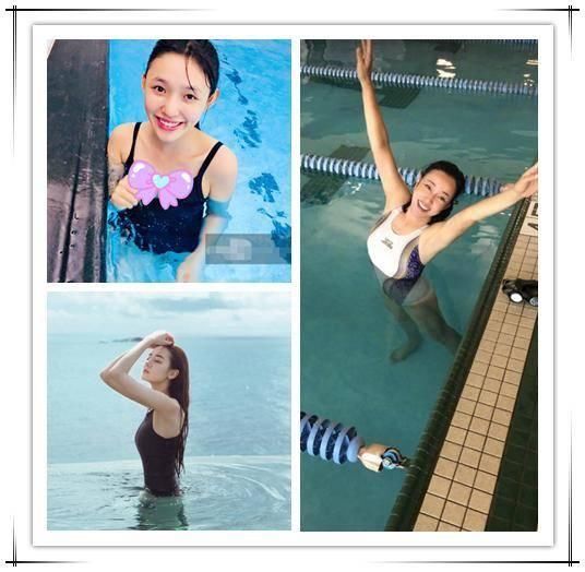 22岁林允泳池照,26岁迪丽热巴泳池照,都输给了62岁她的泳池照!