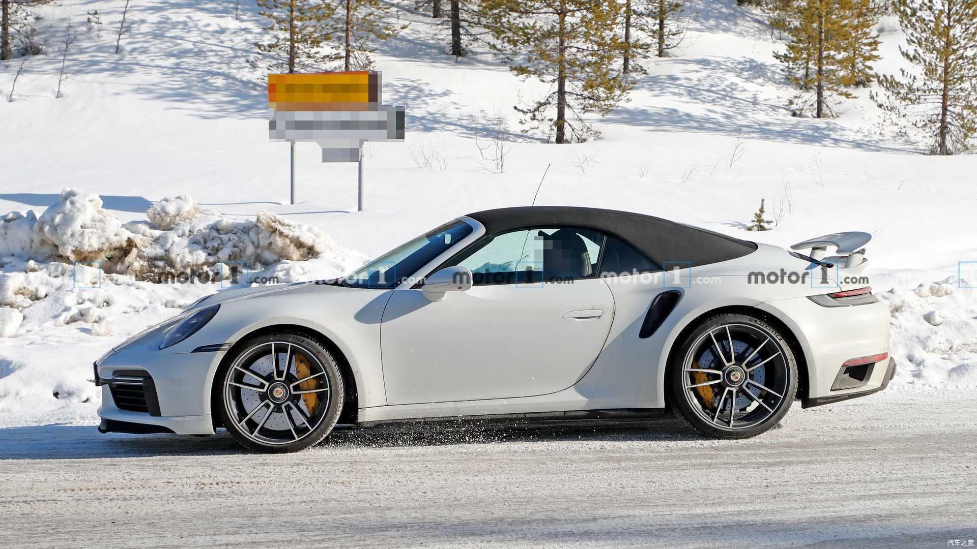  『调整』曝保时捷911 Turbo S敞篷版谍照 或对湿地模式进行调整
