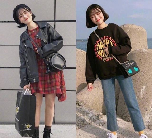  学院风@男生对于可爱的女孩没有抵抗力？16套满分搭配范本，上身乖巧减龄